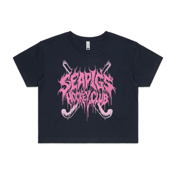Cropped Shirt - Seapigs Casual (Piggy Pink) Thumbnail