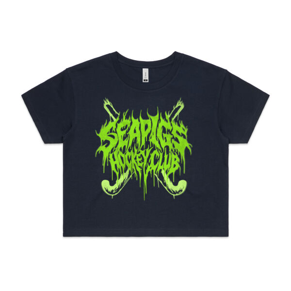 Cropped Shirt - Seapigs Casual (Slime Green) Thumbnail